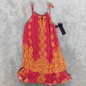 NEW Hale Bob Coral Orange Resort Weat Dress